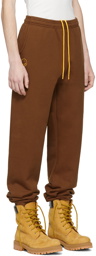 drew house SSENSE Exclusive Brown Cartoon Font Lounge Pants