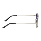 Dries Van Noten Black and Silver Linda Farrow Edition 186 C1 Sunglasses