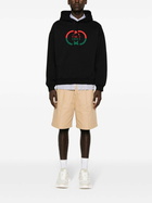 Gucci Black Interlocking G Cotton Hoodie