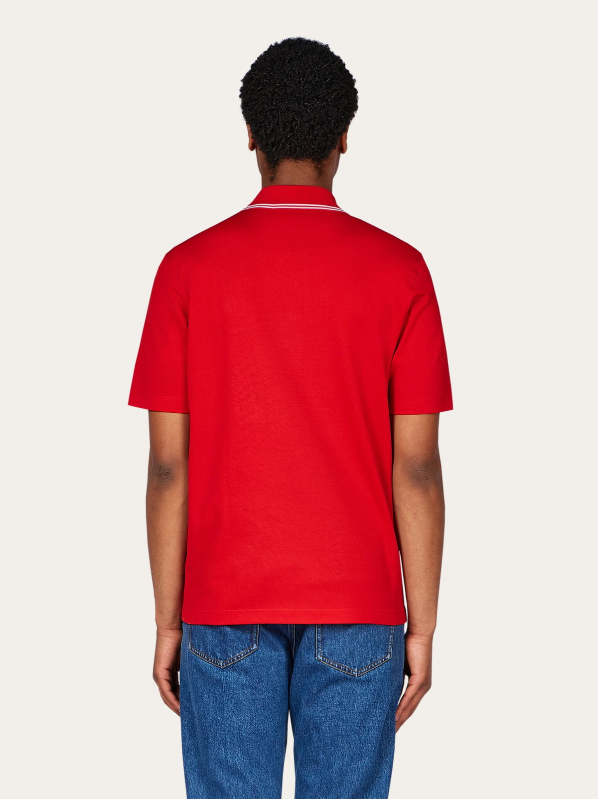 Ferragamo Mens Polo - Citymatch Capsule in Red