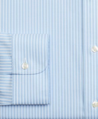 Brooks Brothers Men's Stretch Regent Regular-Fit Dress Shirt, Non-Iron Stripe | Blue