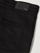 AMIRI - Tapered Logo-Embroidered Cotton-Jersey Sweatpants - Black
