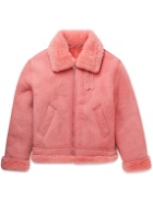 VETEMENTS - Oversized Shearling Jacket - Pink