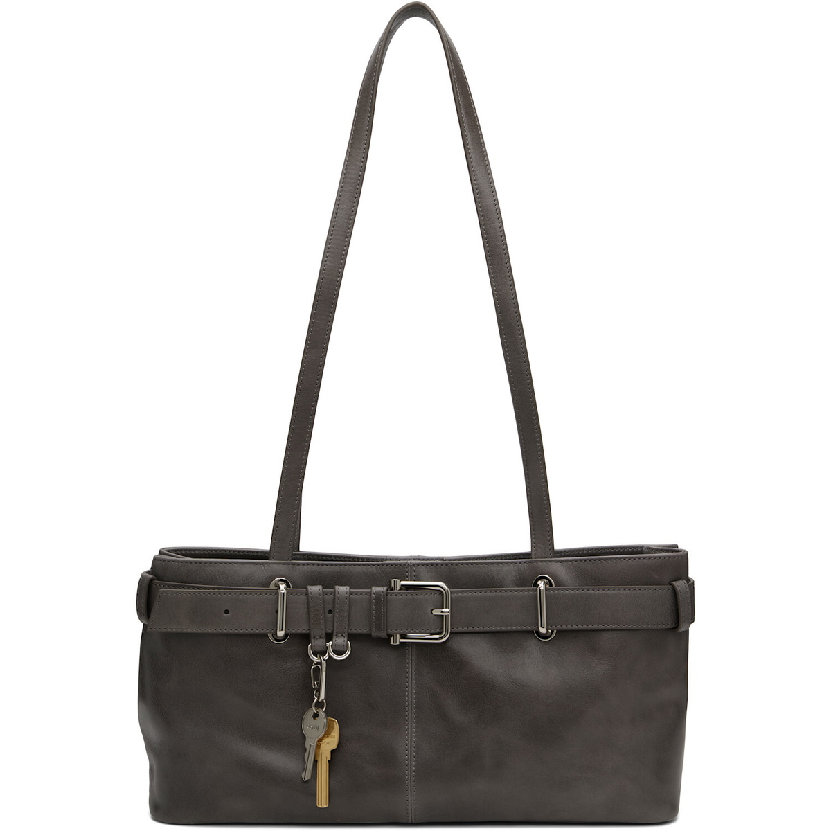 OSOI Gray Shoulder Brocle Bag
