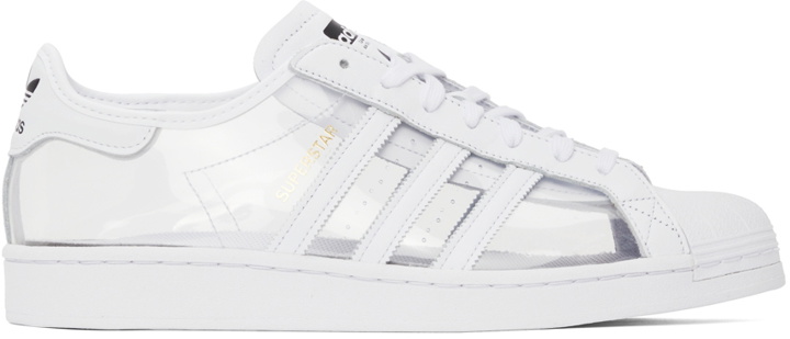 Photo: adidas Originals White & Transparent Superstar Sneakers