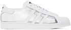 adidas Originals White & Transparent Superstar Sneakers