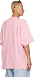 VETEMENTS Pink 'Large' T-Shirt