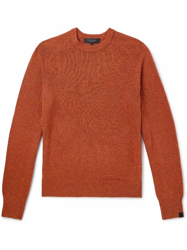 Photo: Rag & Bone - Mélange-Knit Sweater - Orange