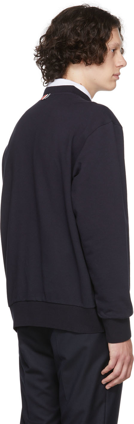 Thom Browne Navy Cotton Sweatshirt Thom Browne