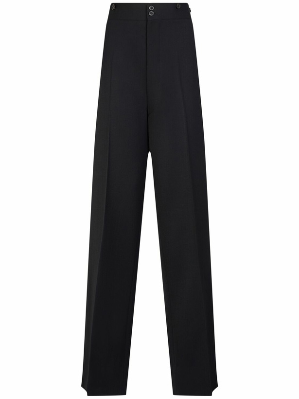 Photo: MAISON MARGIELA Wool Wide Leg Pants