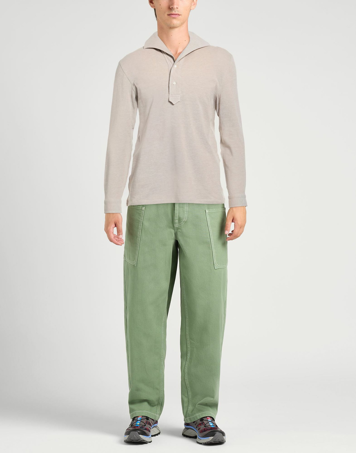 Isaia Mens Polo shirt in Beige