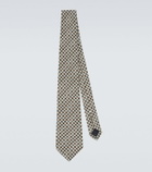 Dunhill Houndstooth silk tie
