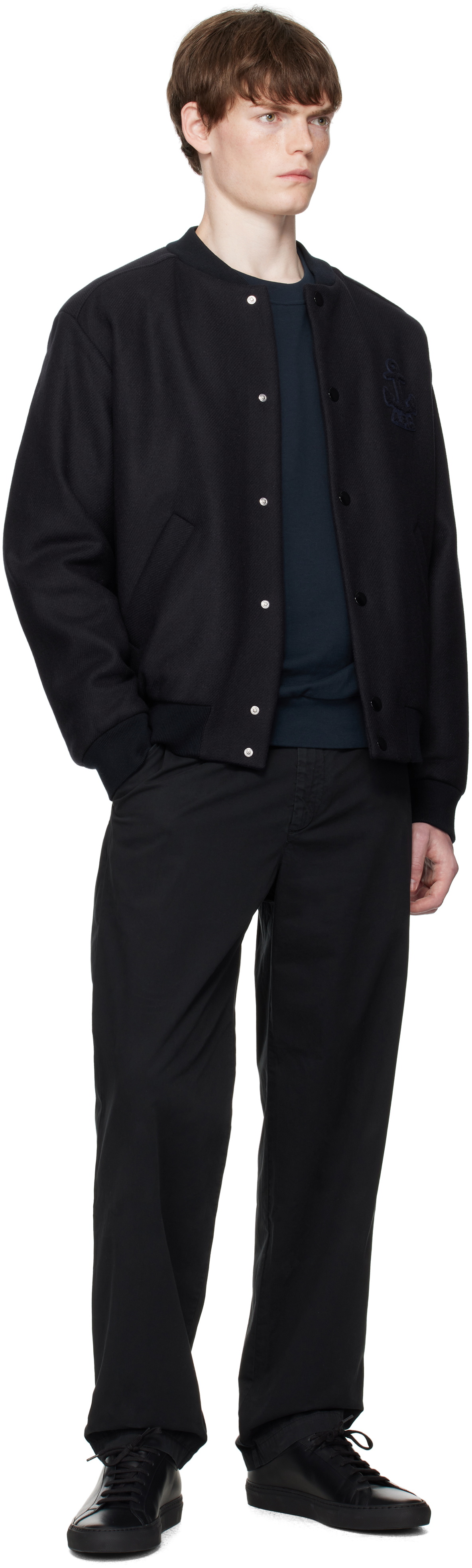 A.P.C. Navy Micka Bomber Jacket