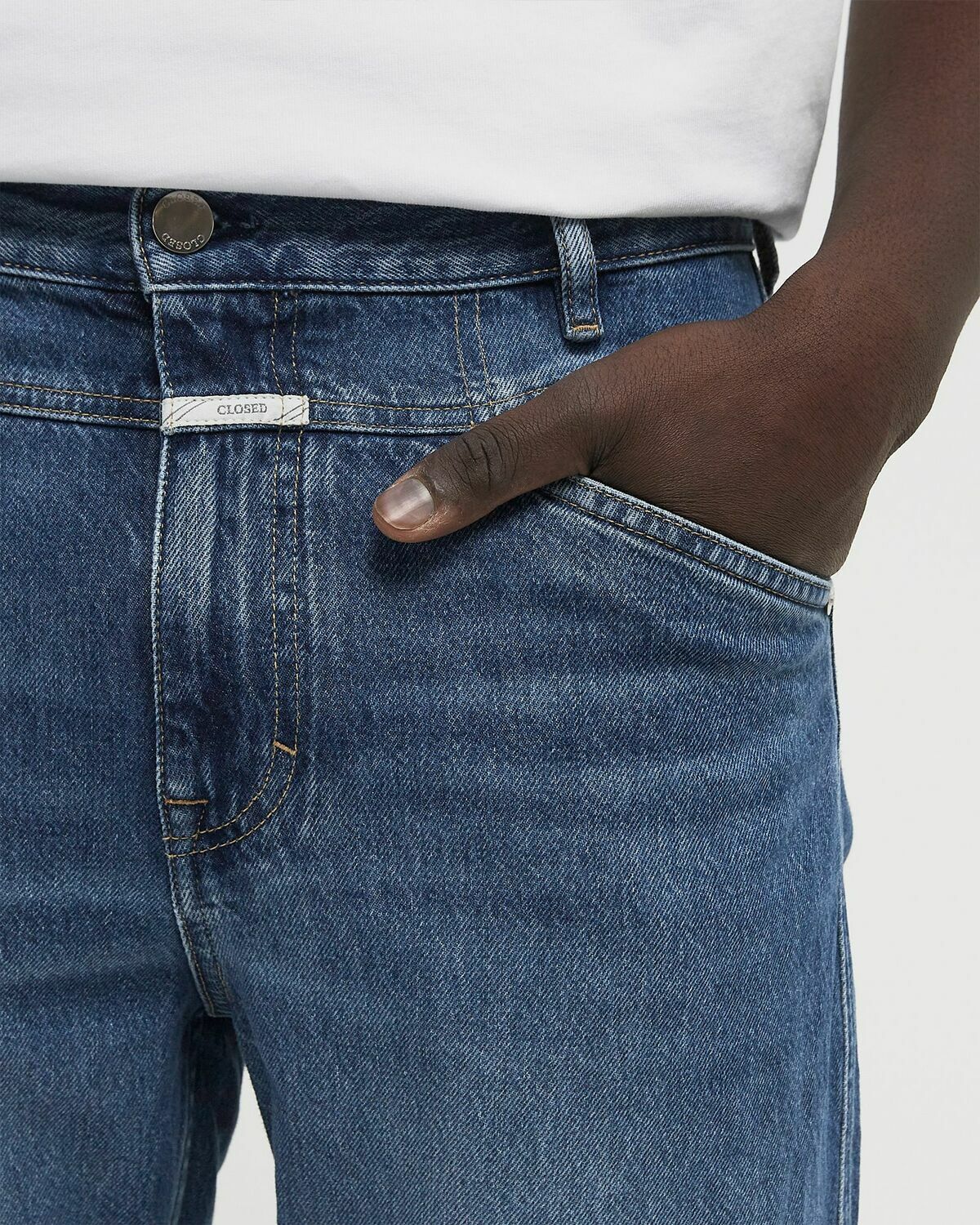 CLOSED X-LENT TAPERED Blue Mens Jeans