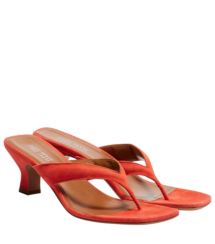 Photo: Paris Texas Portofino 55 suede thong sandals