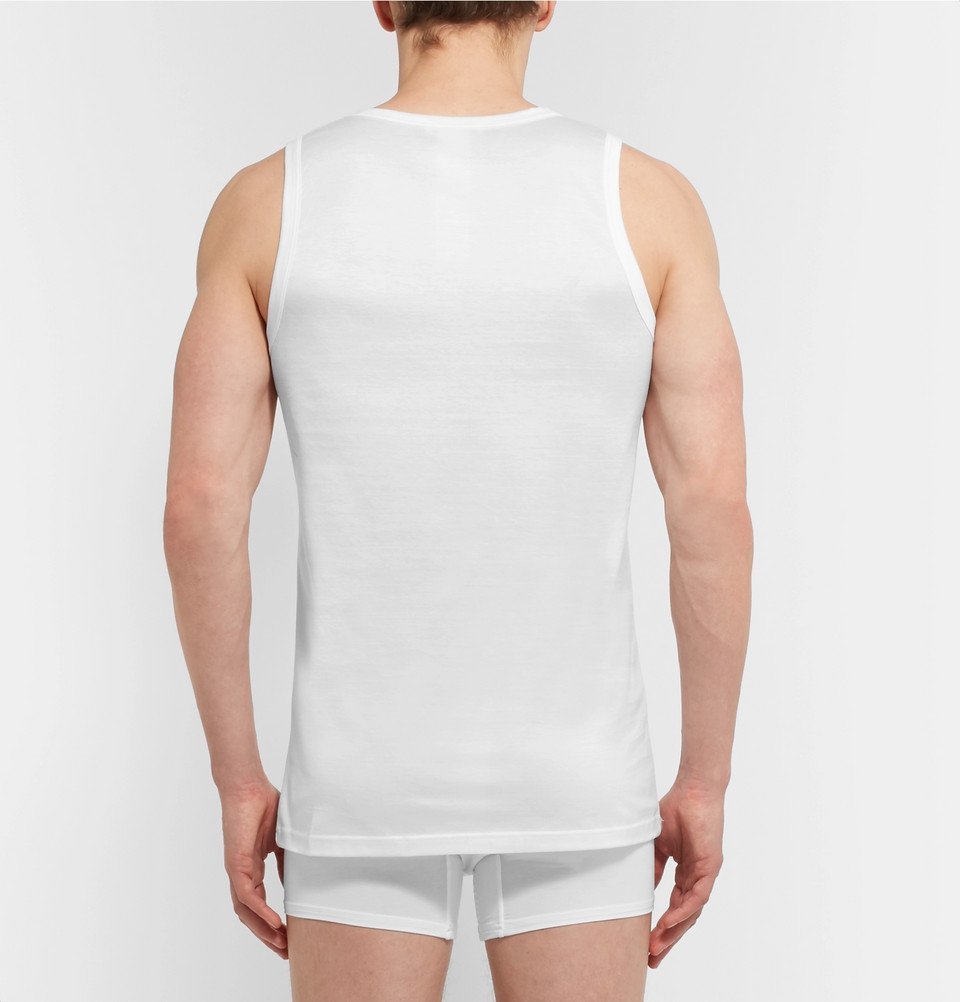 Ermenegildo Zegna - Slim-Fit Cotton-Jersey Tank Top - Men - White