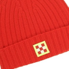 MC2 Saint Barth Cashmere Blend Red Hat With Check Patch