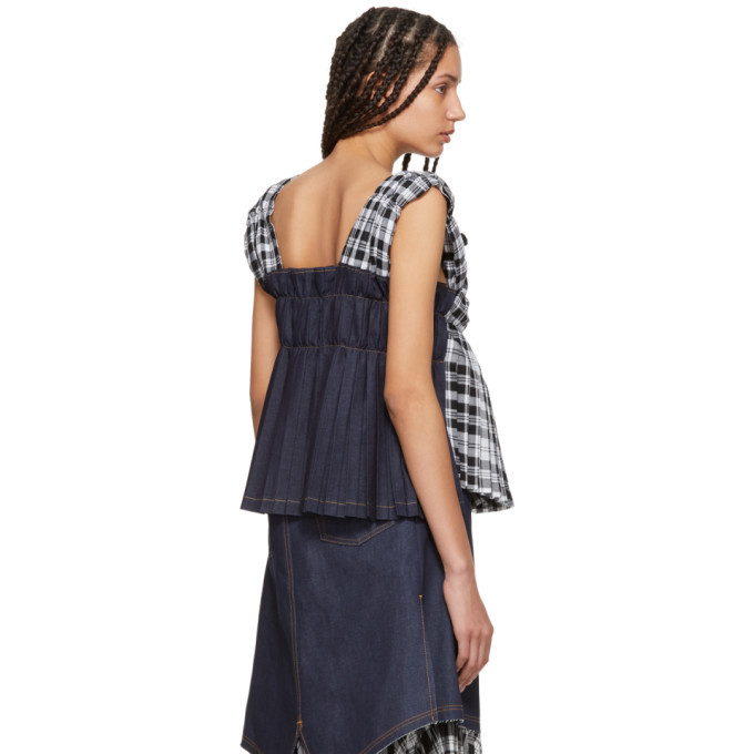 Tricot Comme des Garcons Black Gathered Asymmetric Tank Top Tricot Tricot Comme des Garcons Black Gathered Asymmetric Tank Top Tricot