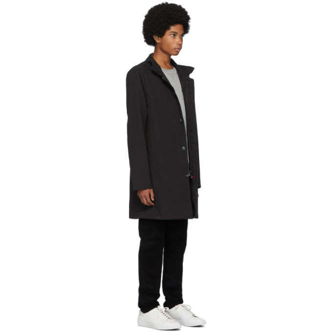 49Winters Black One Layer Mac Coat