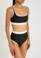 Bondi Born Hayden Bikini top Black And White
