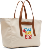 Dsquared2 Beige Summer Lovers Tote