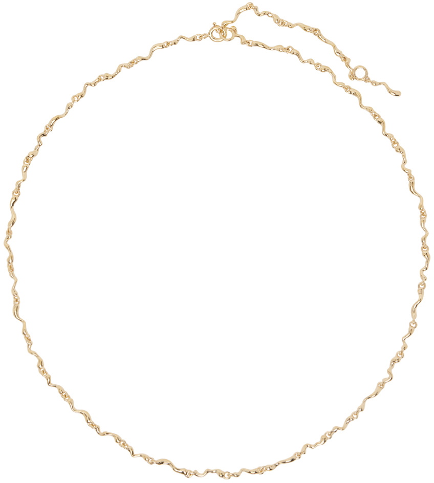 Maria Black Gold Ramen Necklace