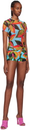 Louisa Ballou SSENSE Exclusive Blue Cover-Up Shorts