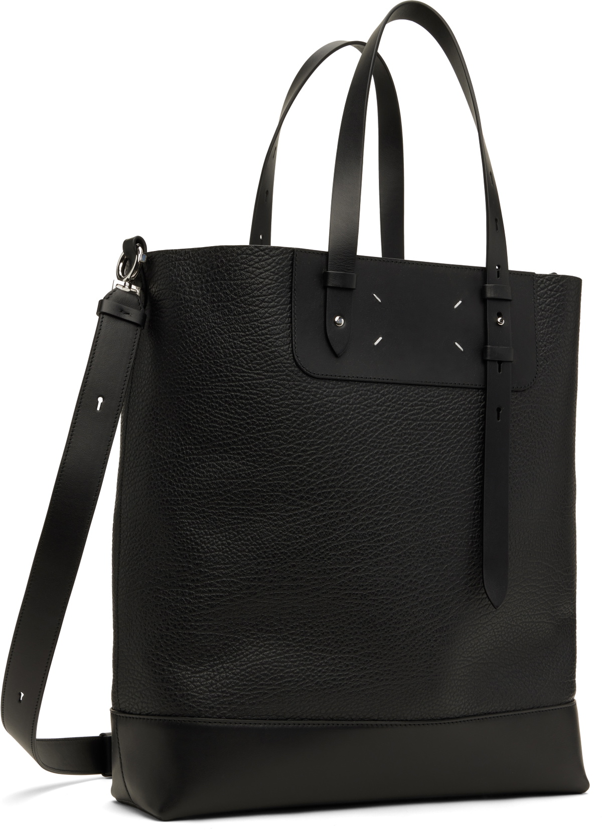 Maison Margiela Black Vertical Belt Tote