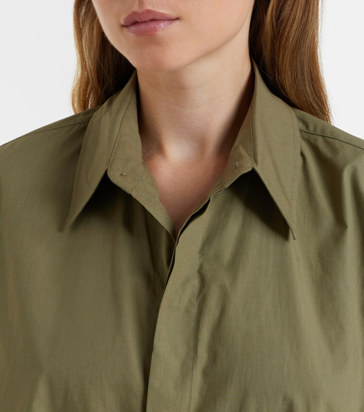 The Frankie Shop Bloom cotton poplin shirt dress