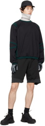_J.L - A.L_ Black Paneled Sweatshirt