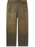 Acne Studios - Wide-Leg Coated Jeans - Brown