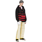 Marni Dance Bunny Black and Red Striped Hoodie