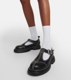 Ganni Everyday Buckle faux-leather Mary Janes