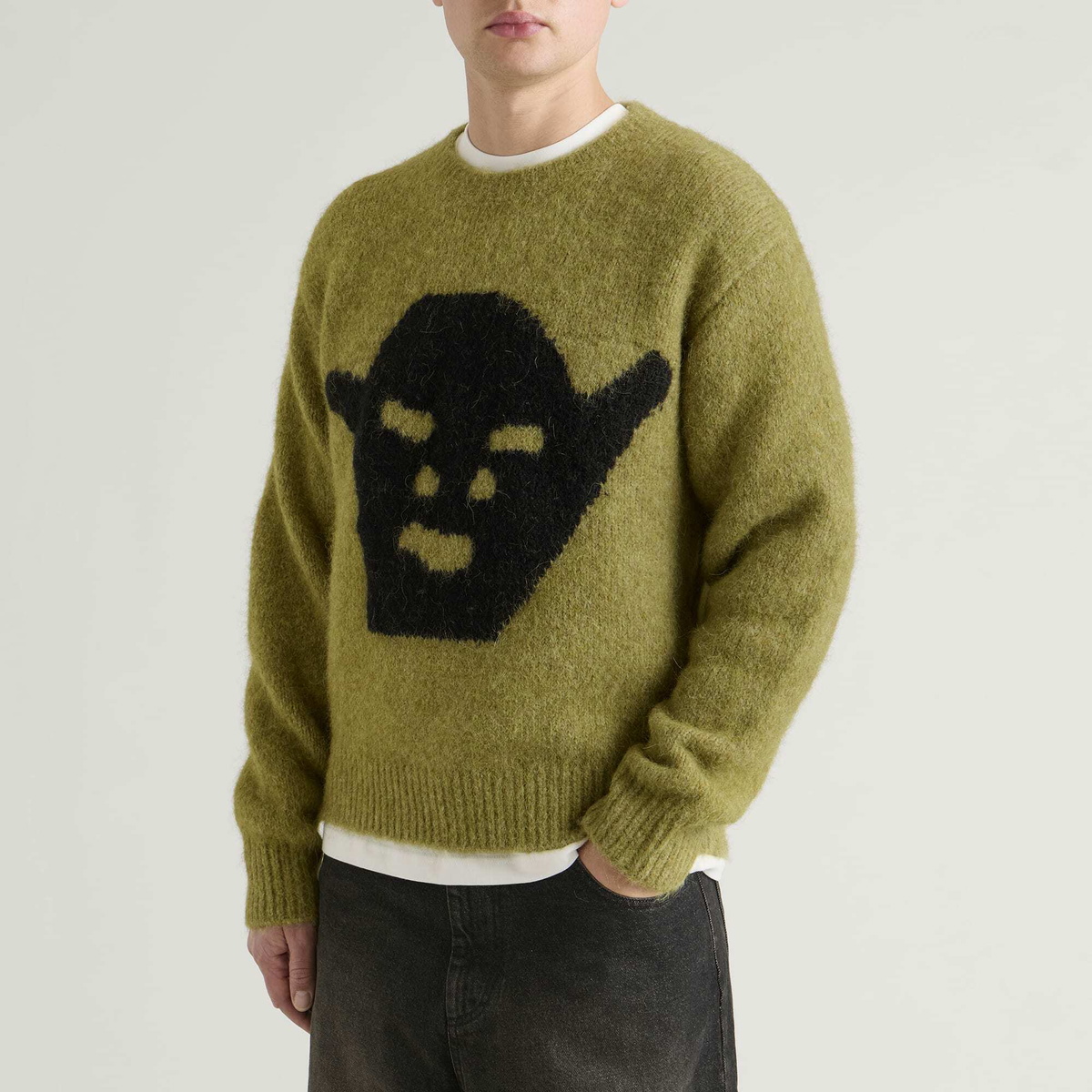 Heresy Men's Gob Knit Jumper in Green