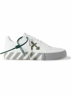 Off-White - Suede-Trimmed Canvas Sneakers - White
