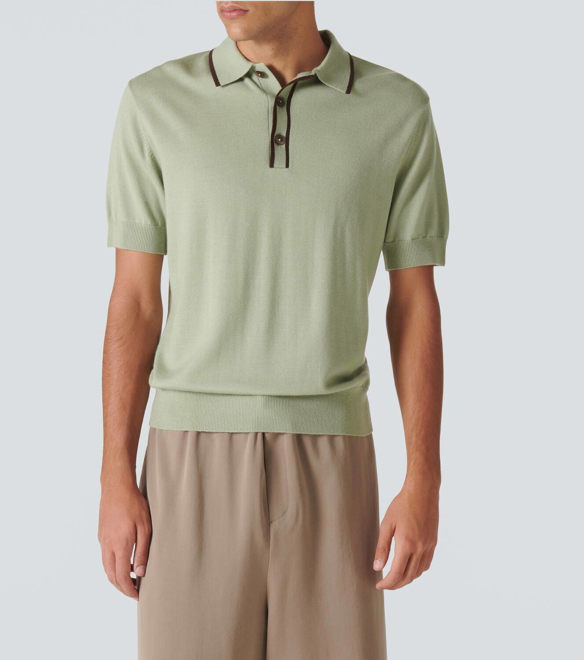 King & Tuckfield Wool polo shirt