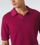 Zegna Knitted cotton polo shirt