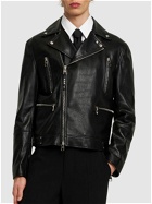 ALEXANDER MCQUEEN - Classic Leather Biker Jacket