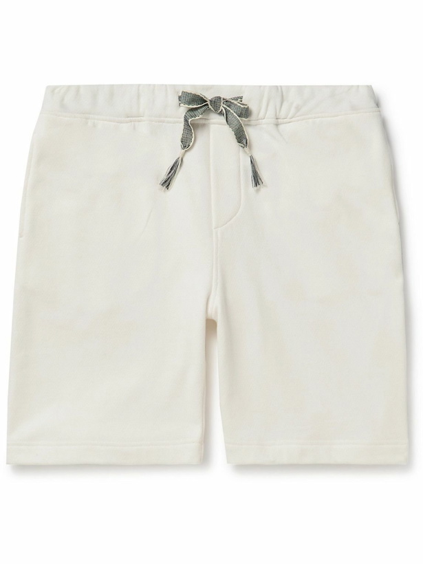 Photo: Orlebar Brown - Meakin Straight-Leg Cotton-Jersey Shorts - White
