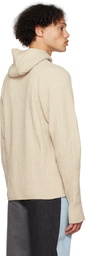 ADER error Beige Clava Hoodie