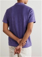 Howlin' - Mr Fantasy Cotton-Blend Terry Polo Shirt - Purple