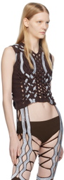 Sinéad O’Dwyer Brown Aran Shibari Vest