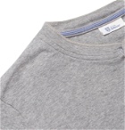 Schiesser - Karl Heinz Slim-Fit Mélange Cotton-Jersey Henley Pyjama T-Shirt - Gray
