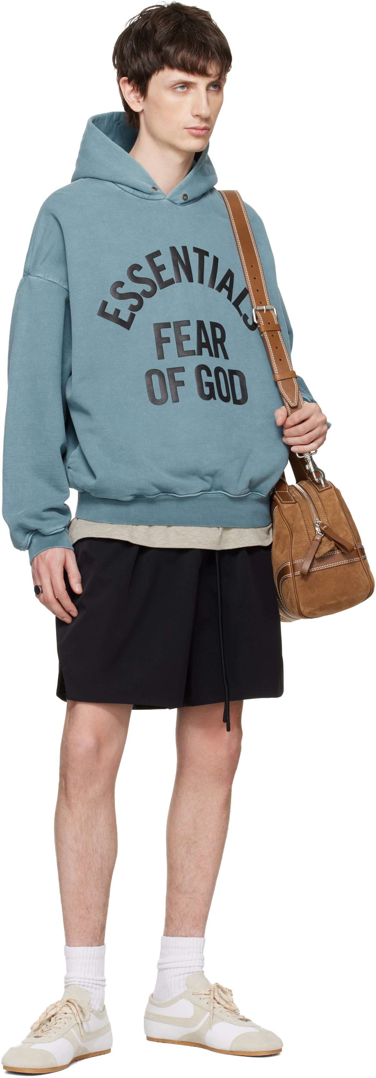 Fear of God ESSENTIALS Blue Campus 90s Hoodie