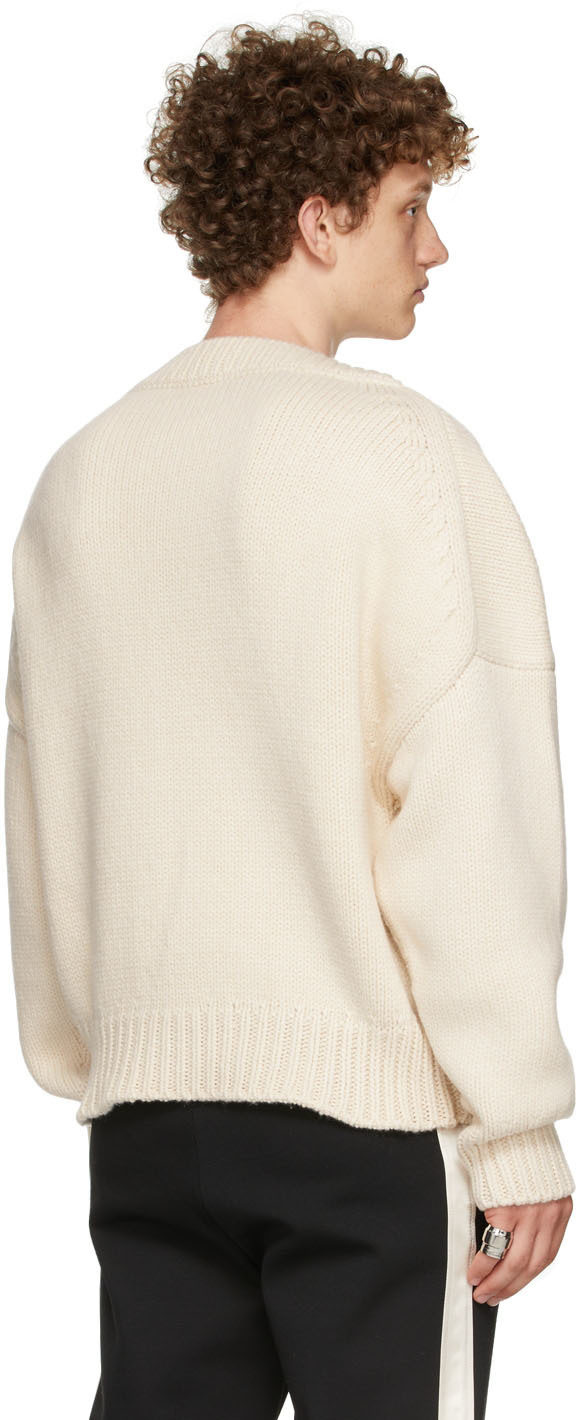 White slash hotsell neck jumper