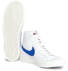 Nike - Blazer Mid '77 Vintage Suede-Trimmed Leather Sneakers - White