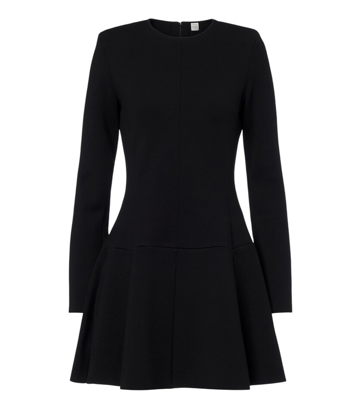 Photo: Toteme Pleated wool-blend minidress