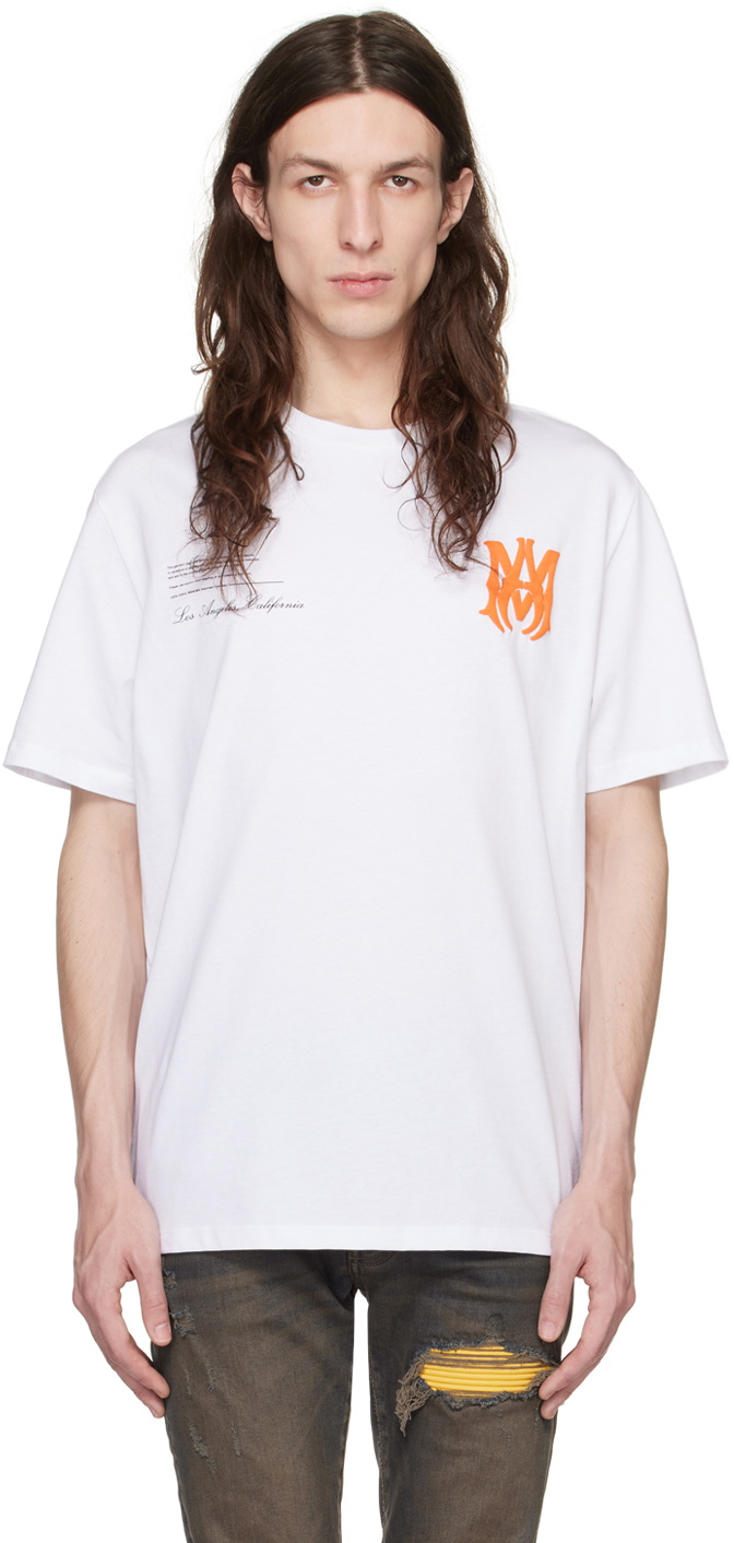 AMIRI White Cotton T-Shirt Amiri