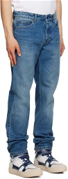 AMI Alexandre Mattiussi Blue Classic Fit Jeans