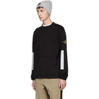 Stone Island Black Reflective Band Sweatshirt